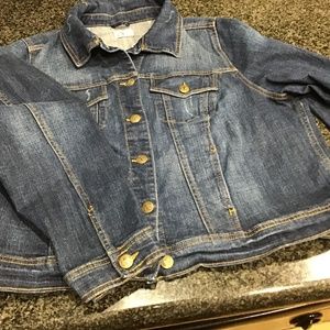 Lightly Distressed Jean Jacket